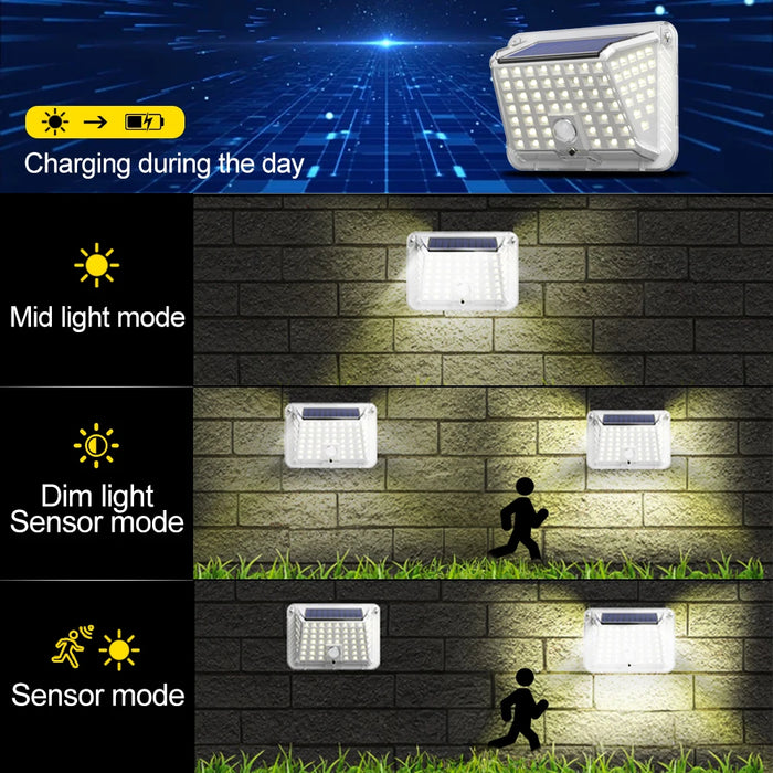Solar Wall Lamp Outdoor 1/2/4/6 Pack Waterproof Solar Powered Light Down Illuminate Home Garden Yard Decoration Outside Sunlight