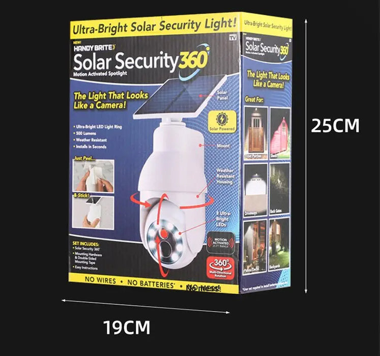 Solar light intelligent body sensor lighting lamp simulation surveillance camera solar garden light rainproof waterproof