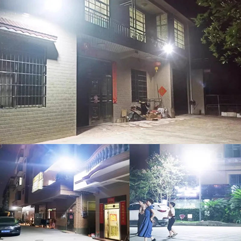 Super Powerful LED Solar Lights Outdoor With Motion Sensor 500㎡ Solar Lamp Ultra Bright Garden Street Light Courtyard Wall Lamps