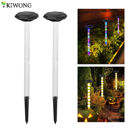 Solar Pathway Lights Bright Solar Ground Light Outdoor Waterproof IP65 LED Solar Garden Lights Landscape Lighting for Yard Lawn