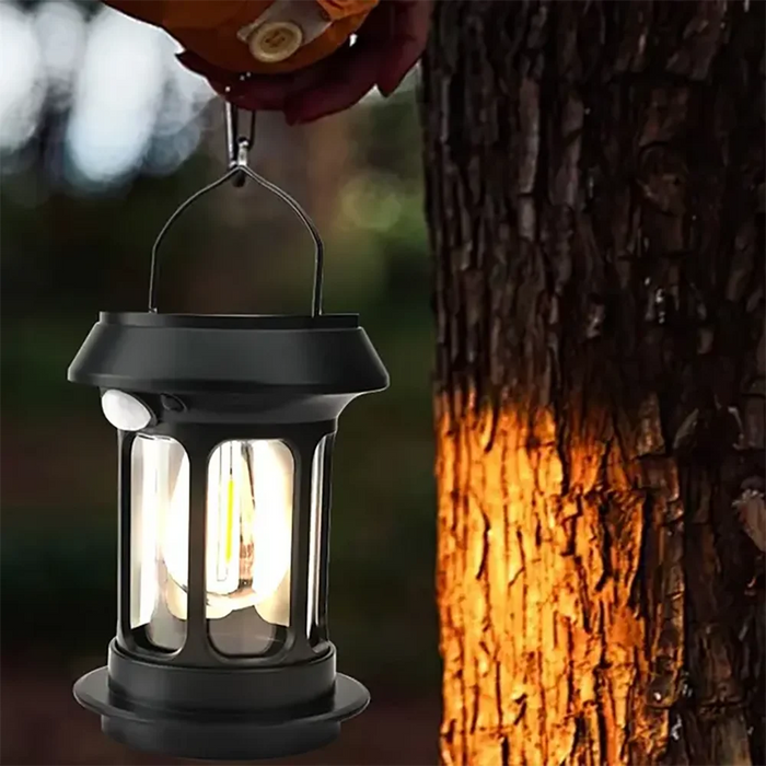 Solar Camping Lighting LED Light Portable Retro Camping Lantern Waterproof Outdoor Garden Lawn Path Lighting Decorative Light