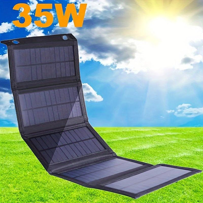 Portable Solar Panel 35W High Power Waterproof Foldable Outdoor Power Supply USB Computer Mobile Phone For Outdoor Camping