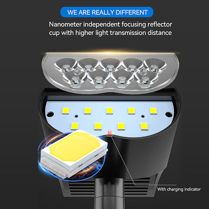 Solar powered tree light, outdoor dual-use spotlight, landscape courtyard lawn light, super bright waterproof garden villa ligh