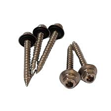 Sunstack SS01-WS660-01 Wood Screws M6x60 HX SL-HW with 10 Hex Bits Bag of 100