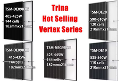 420w 430w 450w all black monocrystalline Trina Solar Panels Pallets