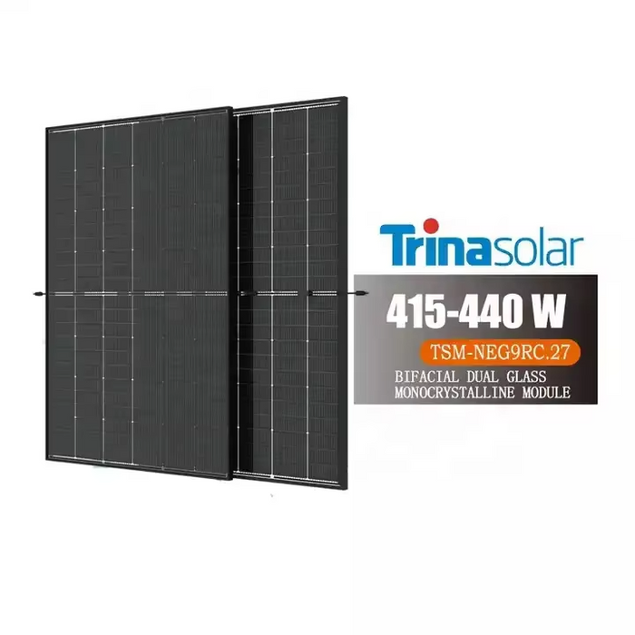 420w 430w 450w all black monocrystalline Trina Solar Panels Pallets